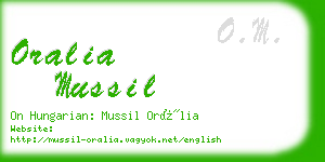 oralia mussil business card